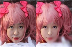 日本艺人Cosplay差强人意高手网友怒P图秒变美少女