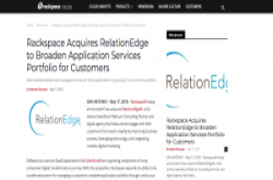 Rackspace并购SI厂商RelationEdge，扩展SaaS应用服务布局