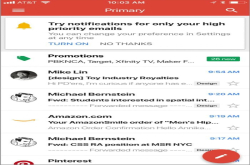 iOS版Gmail应用的高优先级通知功能由AI支持驱动
