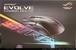 ASUSROGSTRIXEVOLVE可换上盖自由组合四种手感的电竞鼠标