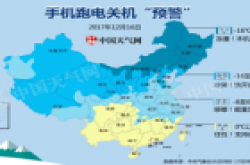 手机跑电关机“预警”图发布:部分地区冻关机成常态...