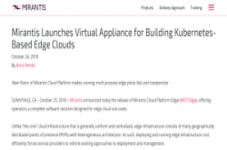 以Kubernetes为核心，Mirantis释出边缘运算版云平台MCP Edge