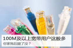 100M及以上宽频用户这般多你家拖后腿了没？