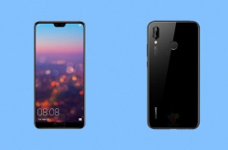 窄刘海＋正面指纹 华为P20样机正面对比nova3e：屏占比惊