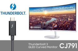 支援Thunderbolt3Samsung全新QLED弧面显示器
