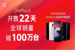 一加6手机22天全球销量破100万 这是一个什么概念？