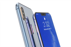 iPhoneX2极光色概念美图：90％屏占比颜值给力