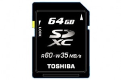 更高容量、更快速度：Toshiba推出64GBSDXC