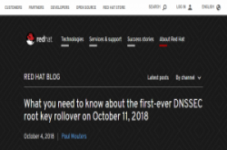 DNS验证用的顶级DNSSEC根金钥10月11日首次更换，红帽提醒：一年前封装的VM记得要更新金钥