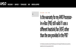 AMD澄清锐龙CPU使用三方散热器问题：不影响质保