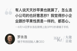 罗永浩：抄小公司和抄苹果性质一样 都恶心