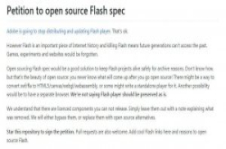 Adobe才宣布将终止支援Flash，用户请愿盼能开源