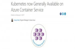 Google容器调度工具Kubernetes正式登陆AzureContainer服务
