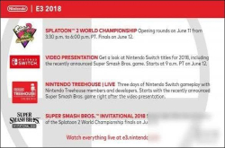 任天堂E3展计划公布展示Switch今年重磅新作