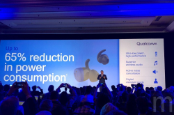 CES2018：高通低功耗真无线蓝牙耳机设计，对应支援记忆卡扩充蓝牙喇叭、独立音乐储存播放功能的蓝牙耳机设备，最高降低65%电力损耗