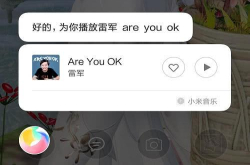小爱同学推荐神曲：Areyouok？网友：雷总 我是被迫的