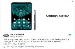 三星外观设计已经黔驴技穷？Note9曝外观基本没变化