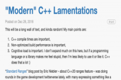 Unity开发元老抨击：C++20新功能造成编译缓慢与侦错建置效能低落
