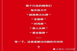 锤子科技嘲讽友商探索屏占比网友：新机不会是美人尖吧？