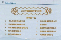 华为强＝中国强？华为连续三年登顶中国民企500强榜首