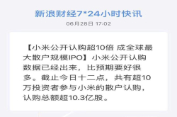 恭喜雷总 小米公司再次成为第一：IPO认购份额超10倍认购