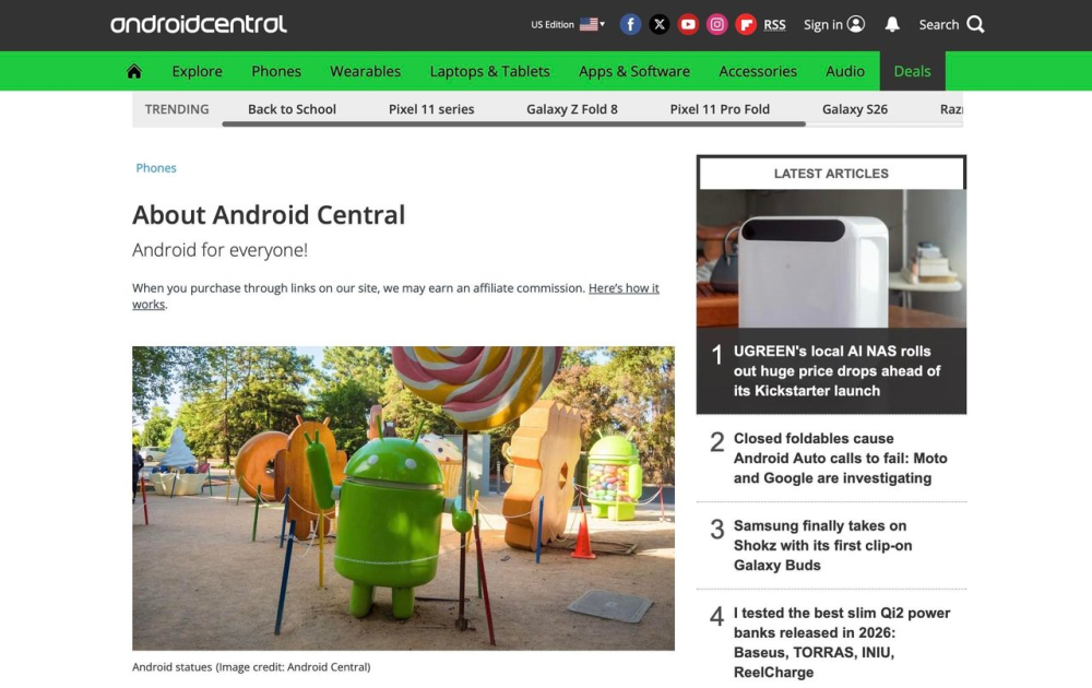 Android Central裁光全职员工 运营方称将继续运营
