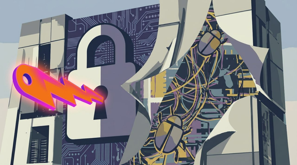 cyber_verification_program.jpg 插画:网络安全测试主题的锁与钥匙