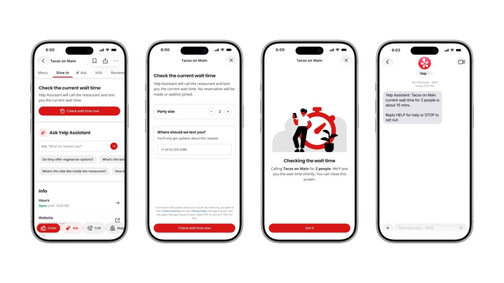 Yelp AI代打电话功能配图